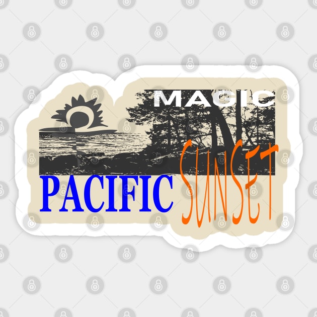 Pacific Sticker by YellowSplash